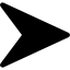 A solid black right-pointing arrow on a light gray background.